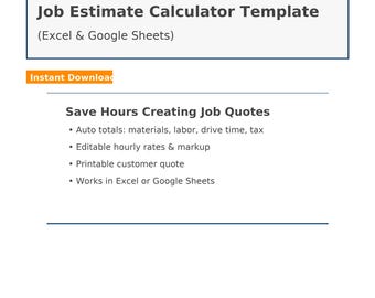 Stellenwert-Rechner: Excel & Google Sheets Vorlage (Digitaler Download)