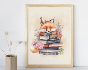 Quiet Reading Nook Wall Art Printable | Calm Bookish Home Decor