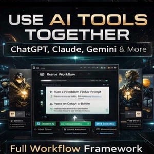AI-besturingssysteem voor ChatGPT, Claude en Gemini | Compleet AI-workflowsysteem | Prompts, kaders, Notion Workspace