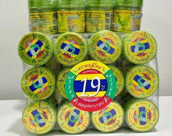 12 st gröna thailändska örtinhalatorer | Naturlig arompinne | Autentisk souvenir från Thailand | Wellness- och resepresent