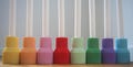 LUMMIX - colorful candle holders with screw system, vibrant & stable, filled with sand, including candle holder – mix and match!