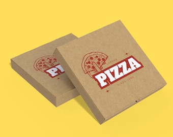 Custom Pizza Boxes with Logo | Branded Pizza Packaging | Food-Grade Cardboard, Wedding Pizza Boxes, Personalized Pizza Boxes, Pizza Shop