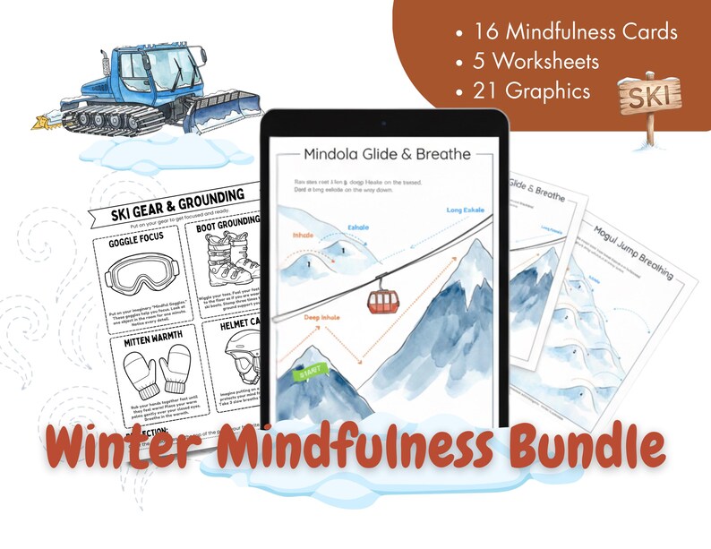 Winter Mindfulness & Activity Packet- Kids Activities - Etsy