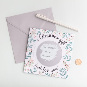 Gratta e vinci a sorpresa "un regalo di Natale solo per te!" - carta regalo segreta Gratta e scopri