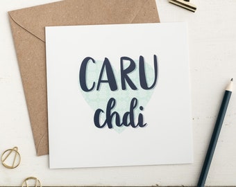 Tarjeta de amor galesa 'Caru Chdi' - Día de San Dwynwen