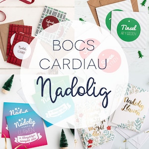 Paquete de tarjetas de Navidad galesas / Cardiau Nadolig Cymraeg