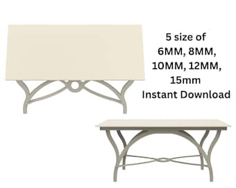 Laser Cut Wooden Coffee Table CNC File Svg Dxf Ai Eps Cdr Instant Download