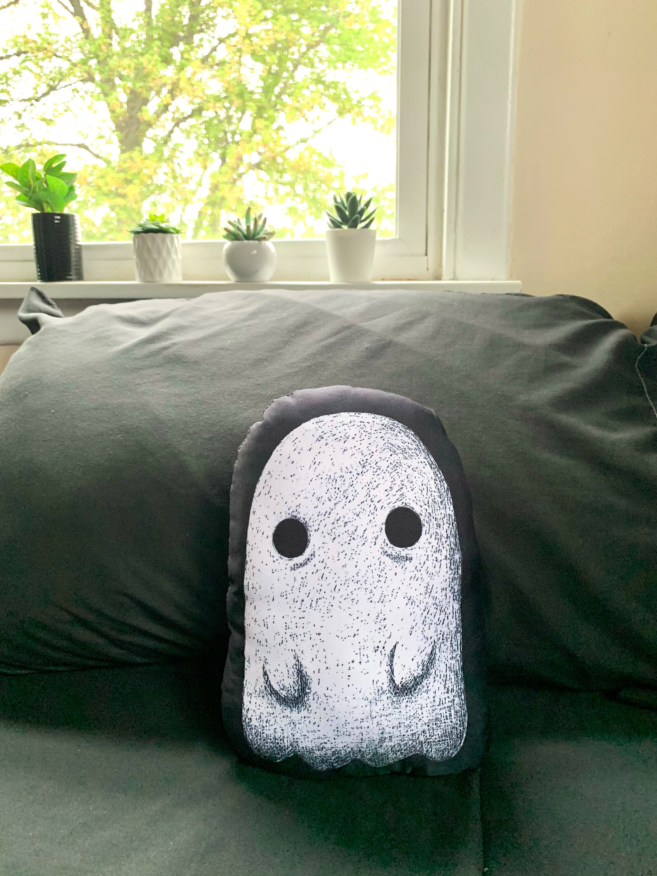 Ghost Throw Pillow Etsy
