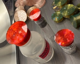 5 PACK - Assorted Size Luxe TPU Vial Caps – Flexible Protective Covers | Multiple Grip Styles