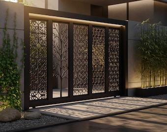 laser cut files, Plasma cutting, Router cutting, Wall door panel decoration,  instant download dxf
