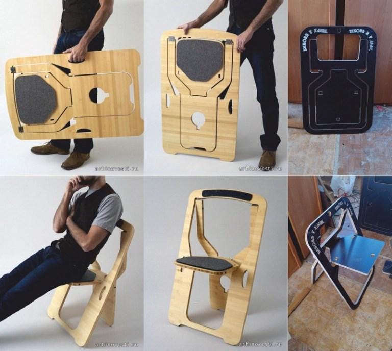 Flat Pack Folding Chair DXF File | CNC Laser Cut Template - Etsy