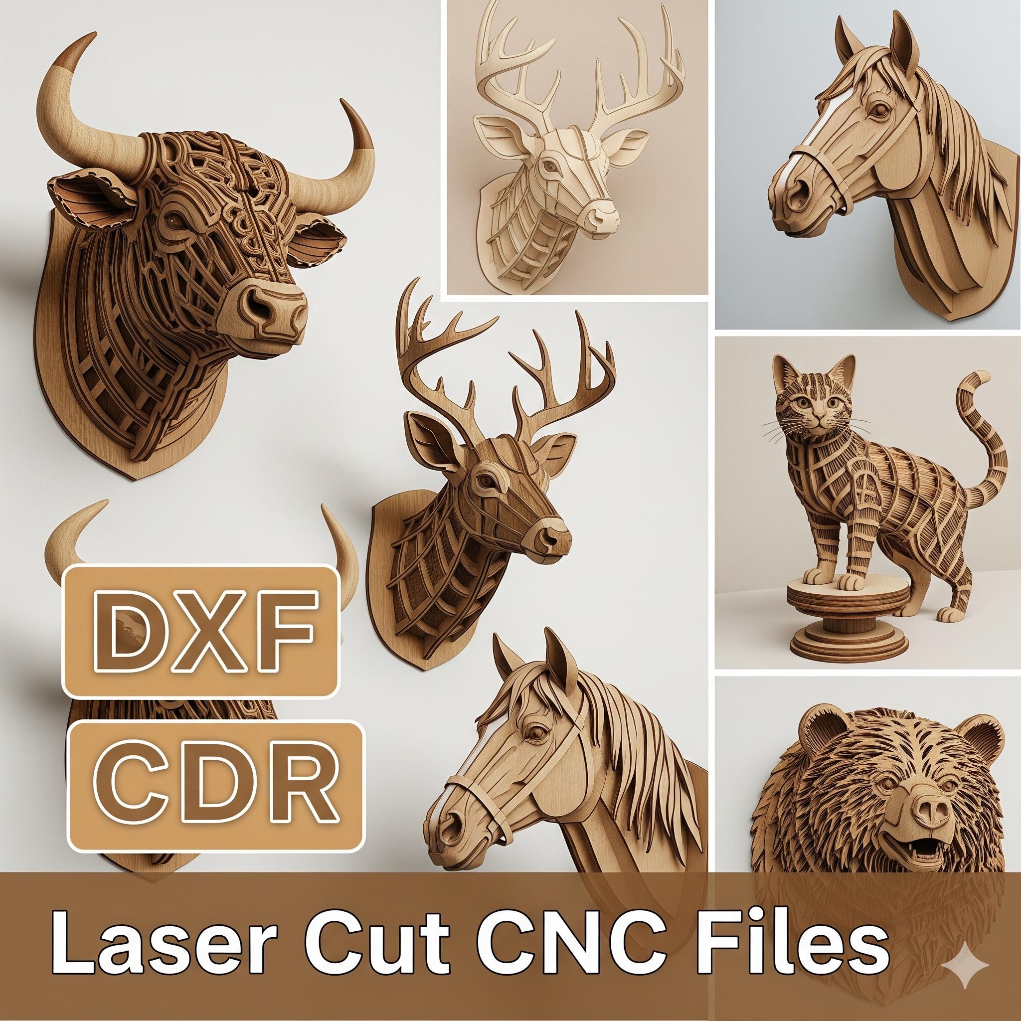 3d houten herten hoofd - Etsy België, image size:2048x2048