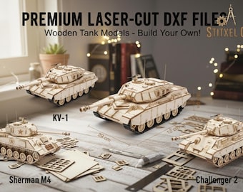 Archivos para corte láser. Tanque DXF CDR PDF