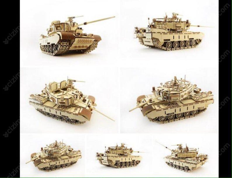 Laser Cut Files. Tank Dxf Cdr PDF - Etsy