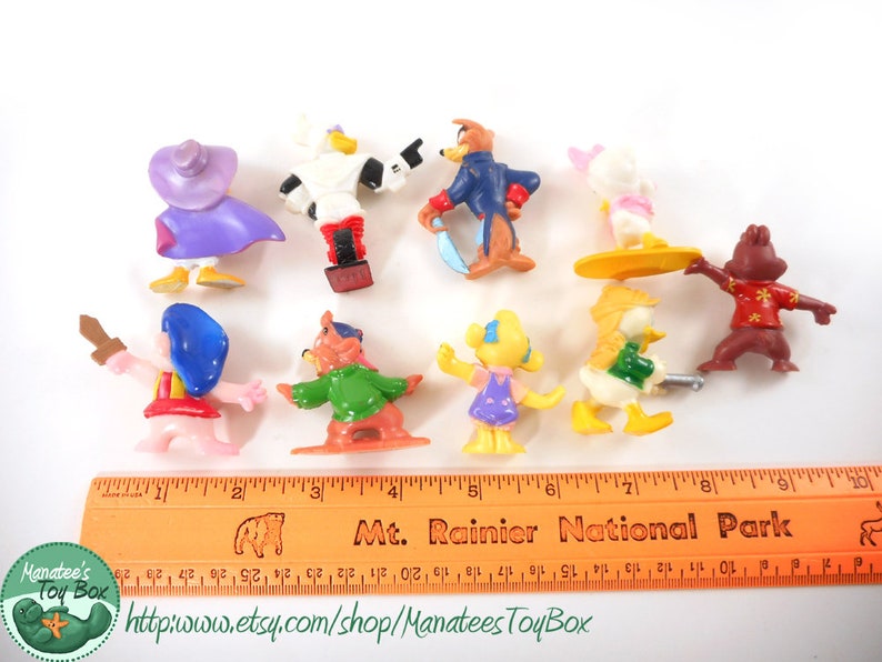Disney Afternoon Toy Figure Set of Nine Toys from Kelloggs 90s