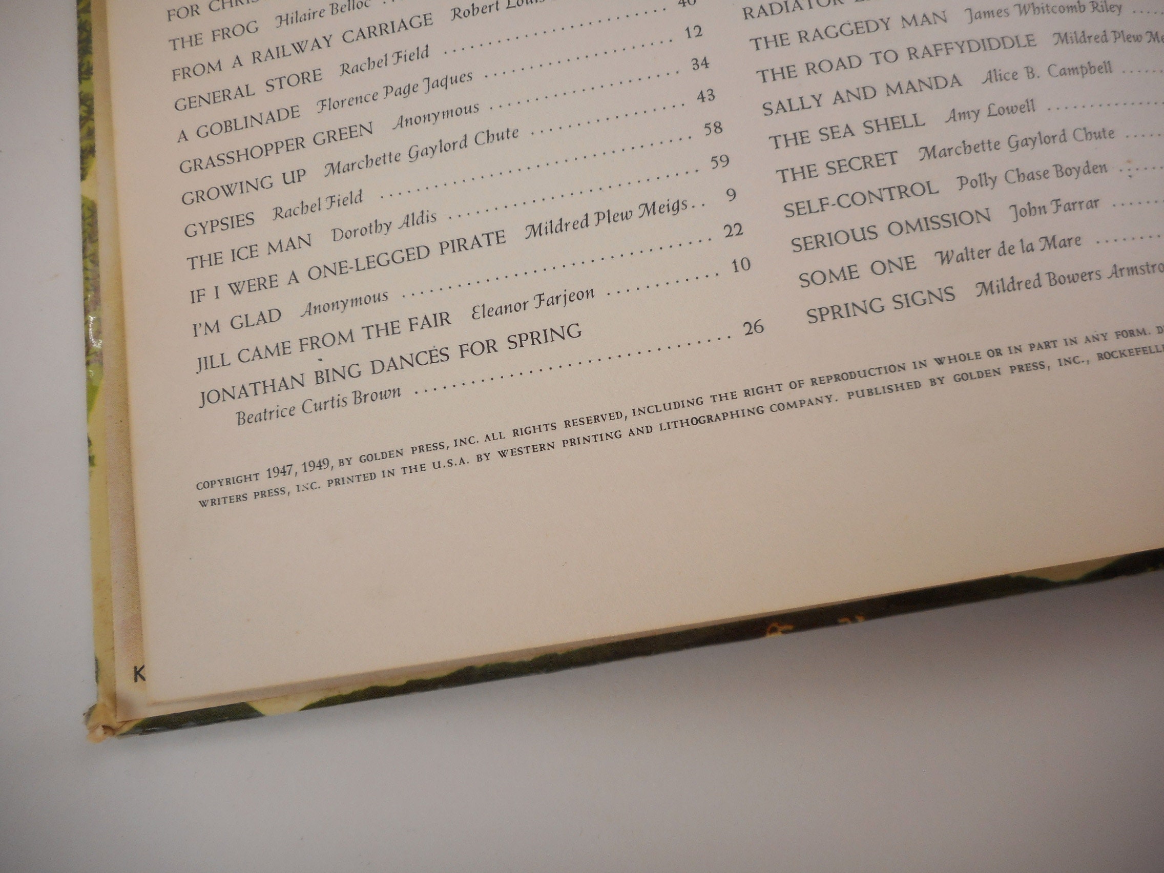 The Big Golden Book Of Poetry Hardcover 1949 Etsy New Zealand