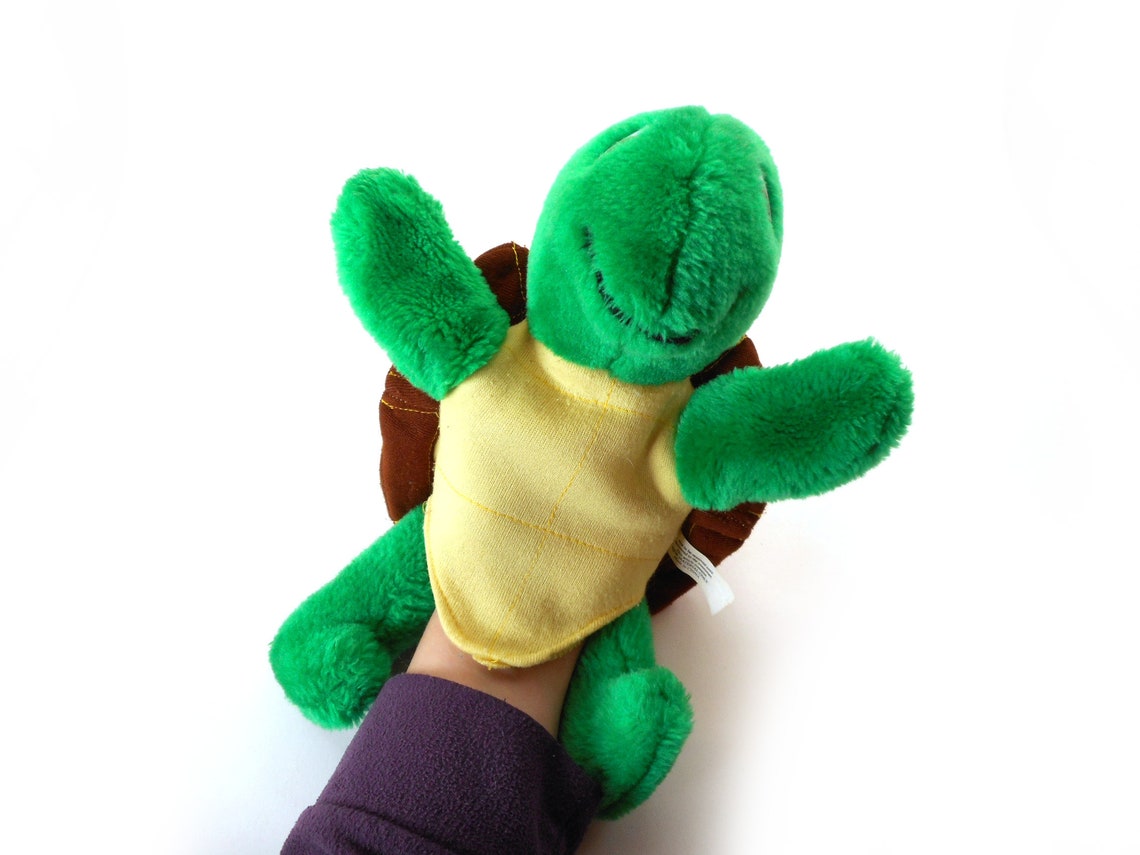 Franklin Turtle Plush Toy Hand Puppet Etsy