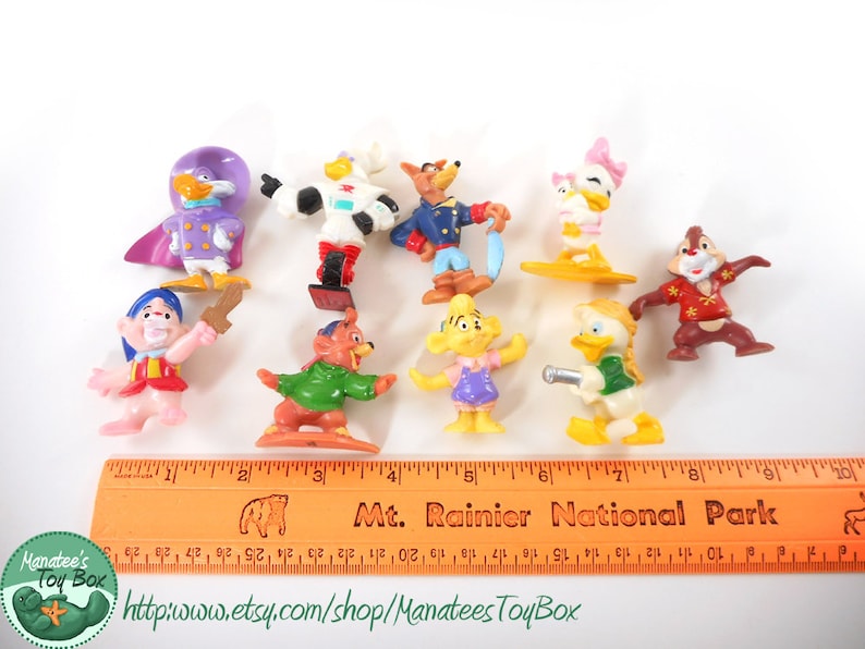 Disney Afternoon Toy Figure Set of Nine Toys from Kelloggs 90s