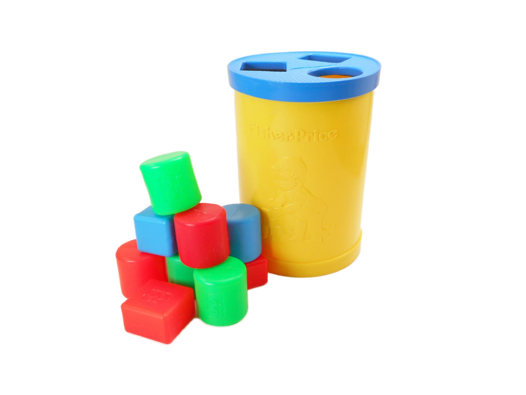 Fisher Price Block Sorter Bucket Toy 1977 Toy 414