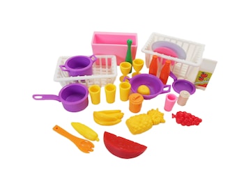 Barbie Replacement Accessories for 1990 Kitchen 8754 Doll Miniatures