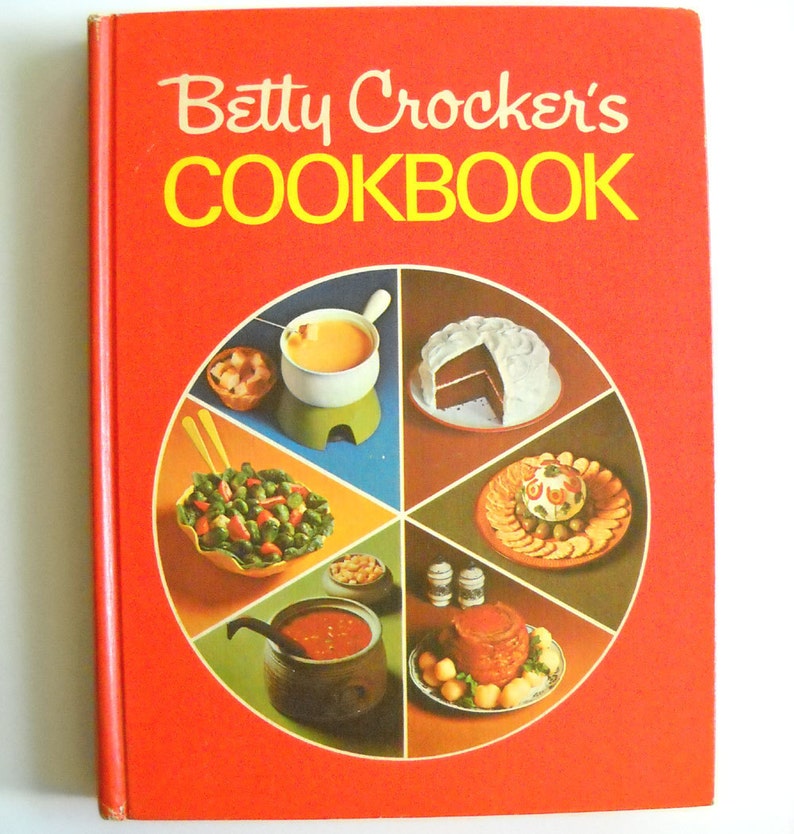 Betty Crocker's Cookbook 1970 Red Pie Cover Etsy