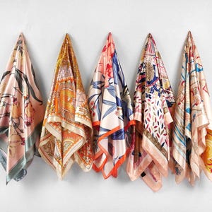 Floral flower pink garden head neck scarf wrap silk triangle boho preppy il_fullxfull.7380394277_26hb.jpg main image 4