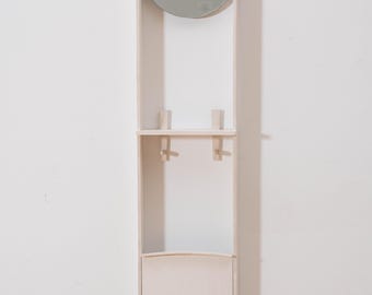 Steam-bent Ash wood Mirror