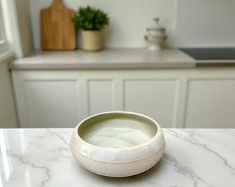 Oval White Bowl