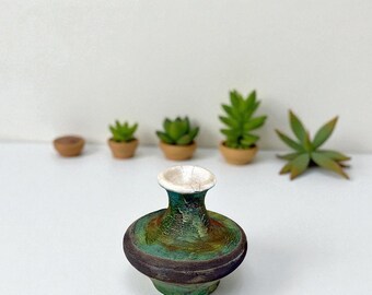 Raku Small Vase