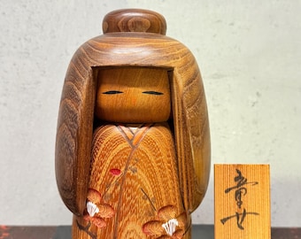 Vintage Japanse creatieve Kokeshi-pop van Daisuke Takeda, 17 cm