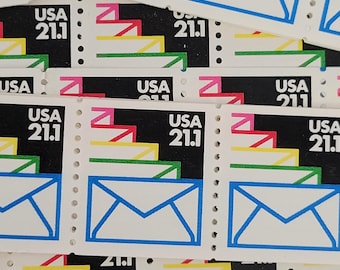 Sealed rainbow envelopes ten coil stamps Scott# 2150