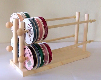 Ribbon Holder Storage Wire Rack Organizer Holds 75 Spools