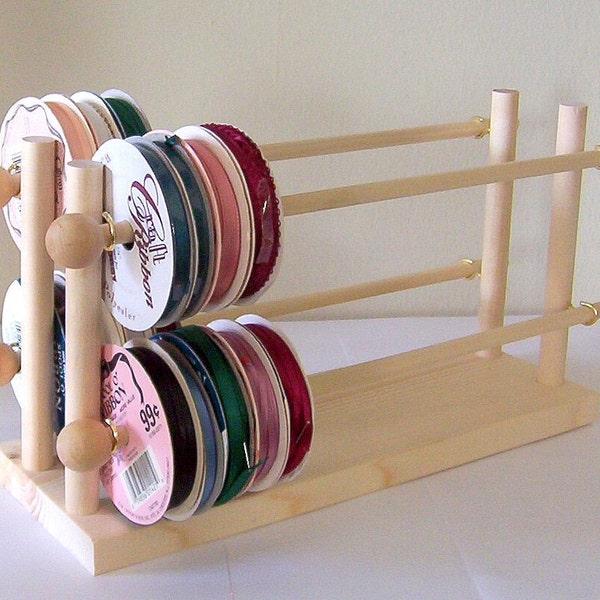 Ribbon Holder Storage Wire Rack Organizer Holds 75 Spools