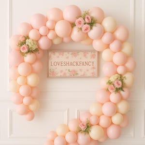 Pink Balloon Garland Kit: DIY Party Arch for Baby Shower