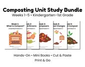 Composting Unit Study | Kindergarten & 1st Grade Science | 5-Week Homeschool Printable Curriculum | Hands-On Activities PDF