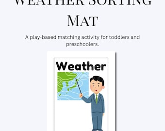 Weather Sorting Mat | Montessori Matching Activity (PDF)