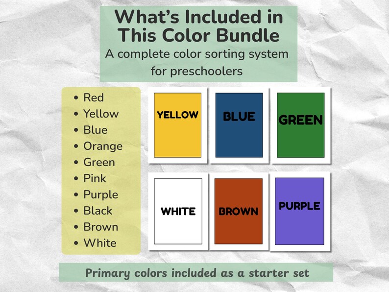 Color Sorting Activities for Preschool | Hands-on Color Learning Mats ...