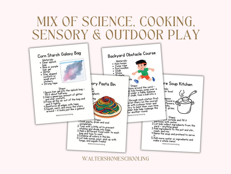 100 Toddler Activity Cards PDF Bundle | All 10 Sets | Homeschool ...