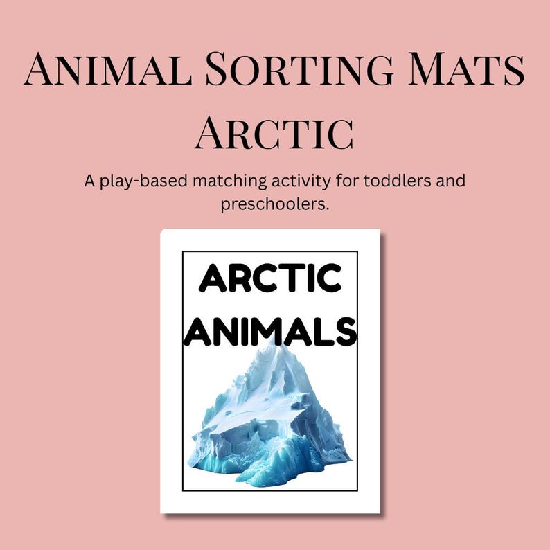 Arctic Animals Sorting Activity for Toddlers | Preschool Animal ...