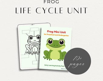 Frosch Lebenszyklus - Arbeitsblätter & Poster für die Vorschule