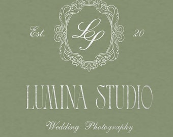 Semi-Custom Wedding Logo Design for Photographers | Elegant Monogram Branding for Boutique Studios