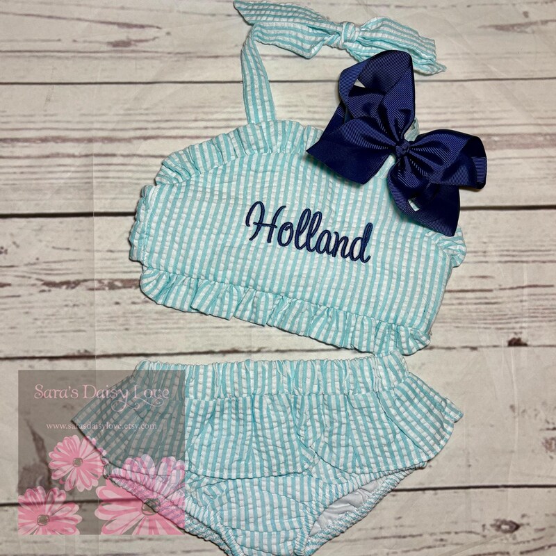 Patchwork Baby Blue Two pieces Swimsuit