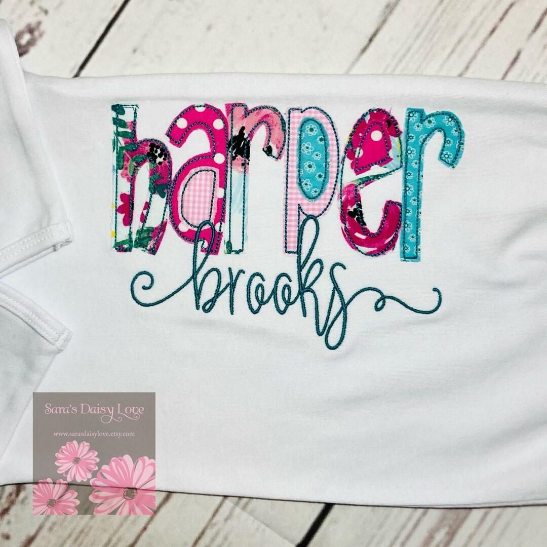 Personalized Baby Gown, Baby Gown With Name, Infant Gown With Name