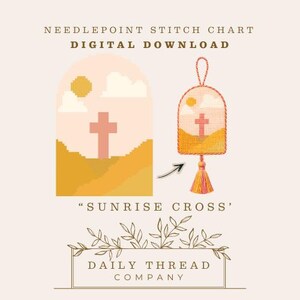 Guide till kristen nålstygn i Sunrise Cross – PDF-nedladdning