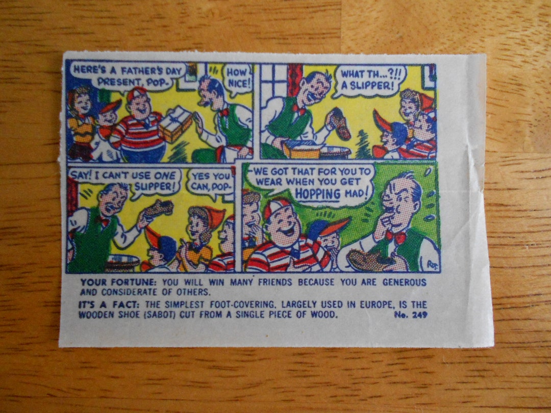 Vintage BAZOOKA Bubble Gum Wrapper Circa 1950's Etsy