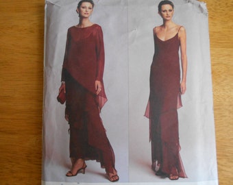 Vogue American Designer Pattern 2746 Tom and Linda Platt Misses' Top and Dress      circa 2002        Uncut