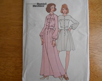 Butterick Pattern 6832 Daniel Hetcher Misses' Dress        circa 1972        Uncut