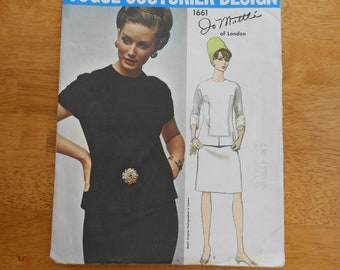 VOGUE COUTURIER DESIGN Pattern 1661 Jo Mattli of London       circa 1966