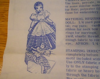 Vintage Doll Toaster Cover Pattern Design 878      circa 1950's - 1960's    Uncut