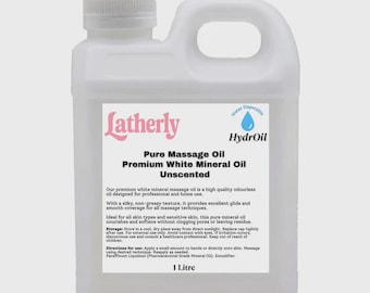 Unscented Mineral Massage Oil: Silky Smooth, Non-Greasy Blend - Australian Made